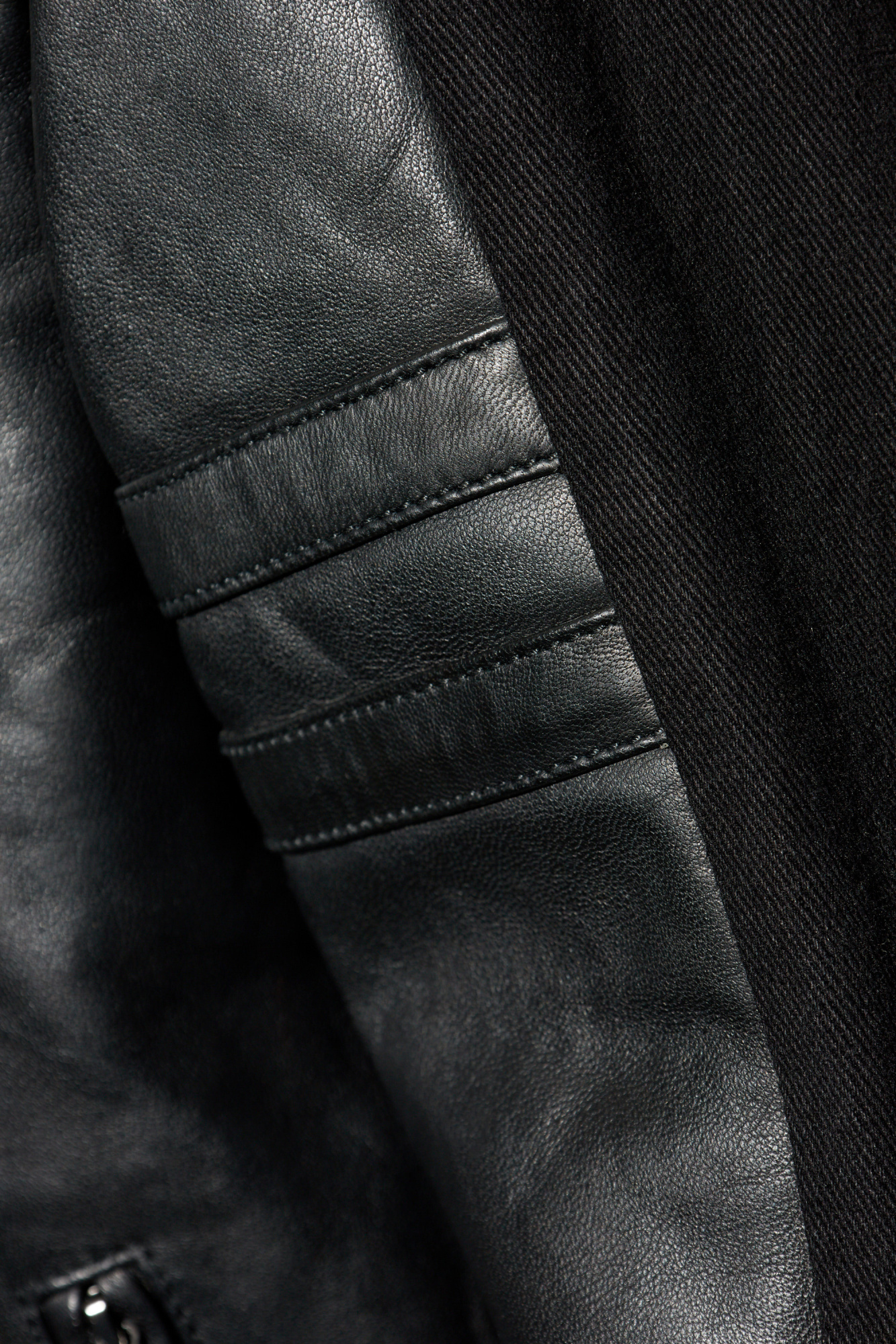 Black Leather jacket L-SIMZ Diesel - Vitkac Italy